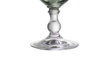 Rotweinglas Bohemia cristal aus Glas in Grün BOHEMIA Cristal Rotweinglas Georgia rauchgrünes Kristallglas - ca. 350 ml