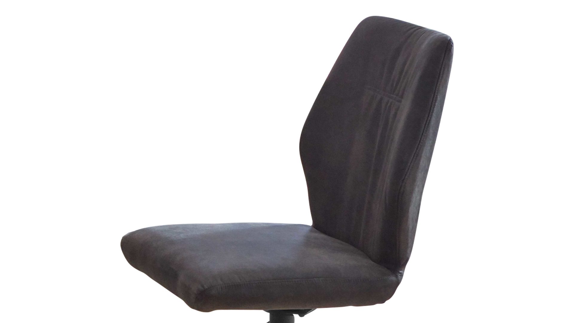 Polsterstuhl Niehoff sitzmoebel aus Mikrofaser in Grau NIEHOFF SITZMÖBEL Polsterstuhl Windhoek anthrazitfarbene Mikrofaser Aberdeen & Eisen