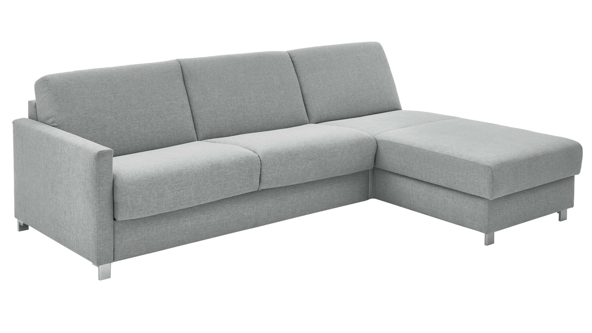 Ecksofa comfortmaster besser sitzen, liegen, leben aus Stoff in Hellblau Comfortmaster Messina - Ecksofa hellblauer Bezug 8-8001 - Stellfläche ca. 281 x 160 cm