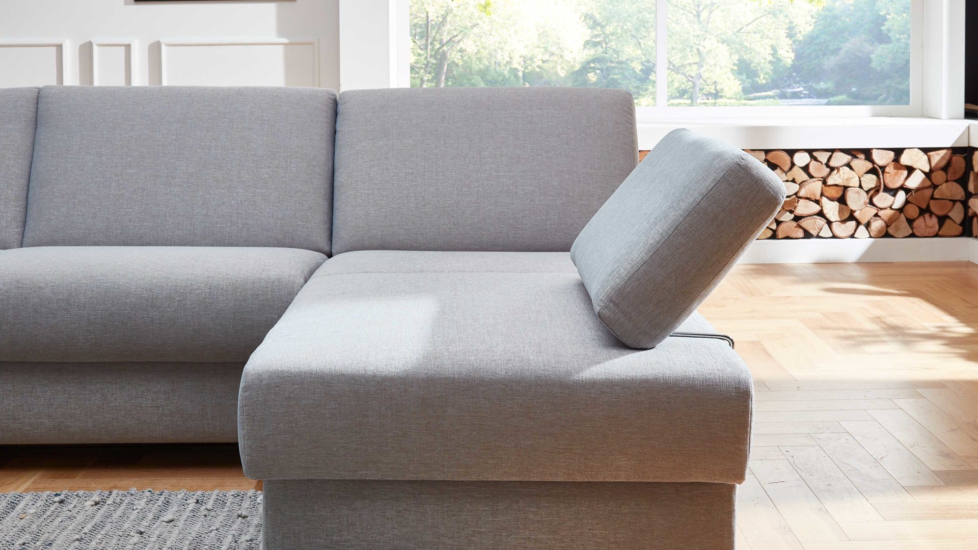 Kissen comfortmaster besser sitzen, liegen, leben aus Stoff in Hellblau Comfortmaster Messina - Steckkissen 2226 hellblauer Bezug 8-8001