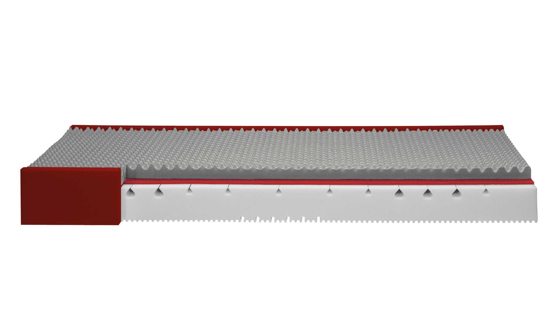 Kaltschaummatratze Interliving aus Stoff in Weiß Interliving Matratze Medikontur 1914 Kaltschaum, H4 – Liegefläche ca. 90 x 190 cm