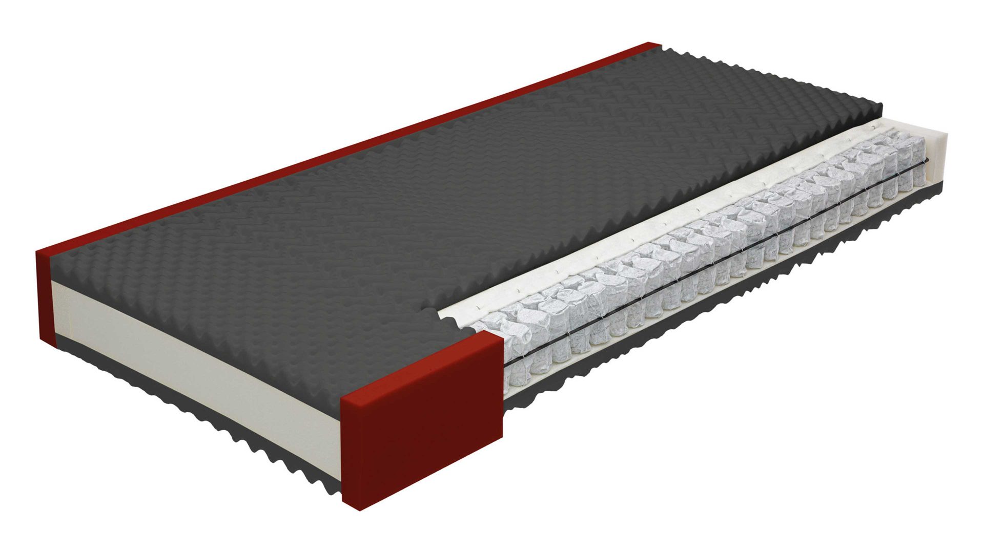 Federkernmatratze Interliving aus Stoff in Weiß Interliving Matratze Medikontur 1911 Taschenfederkern, H2 – Liegefläche ca. 180 x 200 cm