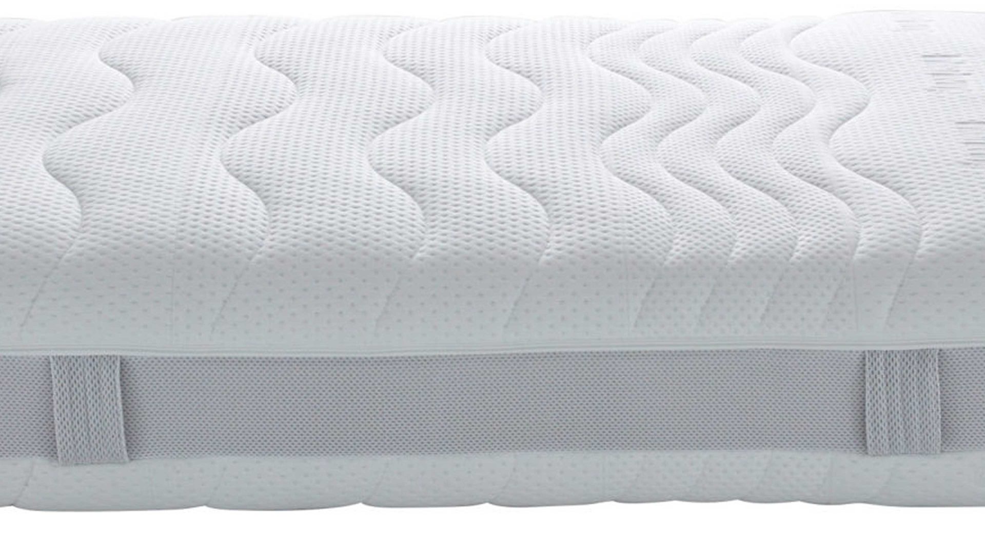 Federkernmatratze Interliving aus Stoff in Weiß Interliving Matratze Medikontur 1911 Taschenfederkern, H3 – Liegefläche ca. 80 x 190 cm