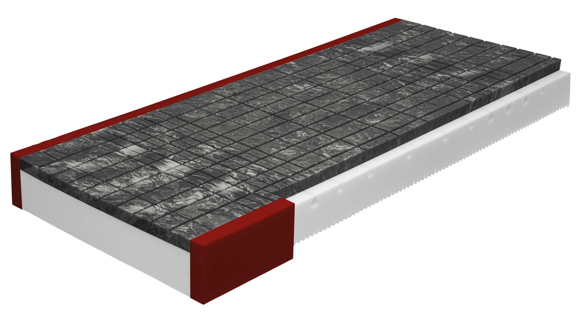 Kaltschaummatratze Interliving aus Stoff in Weiß Interliving Matratze Medikontur 1912 Kaltschaum, H3 – Liegefläche ca. 200 x 200 cm