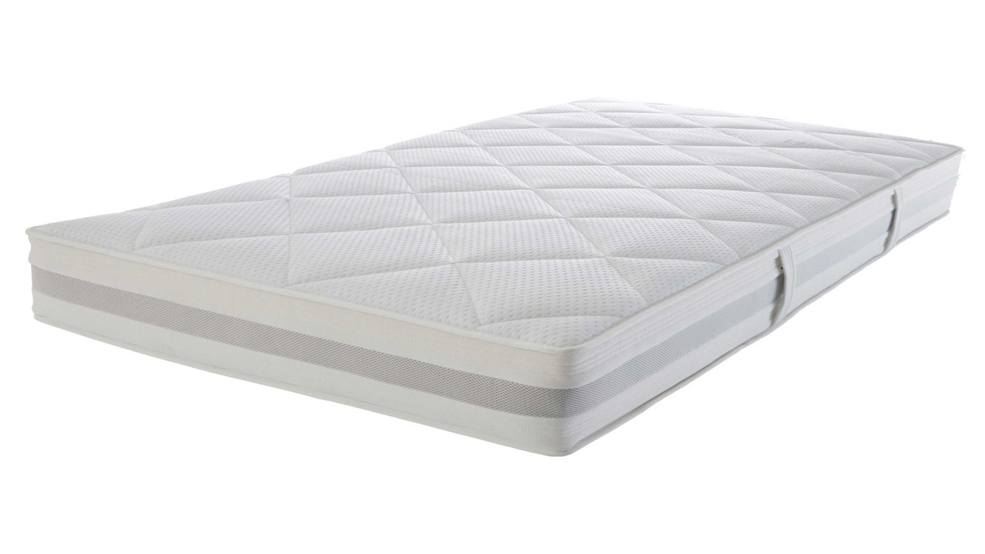 Federkernmatratze Interliving aus Stoff in Weiß Interliving Matratze Medikontur 1915 Taschenfederkern, H3 – Liegefläche ca. 180 x 200 cm