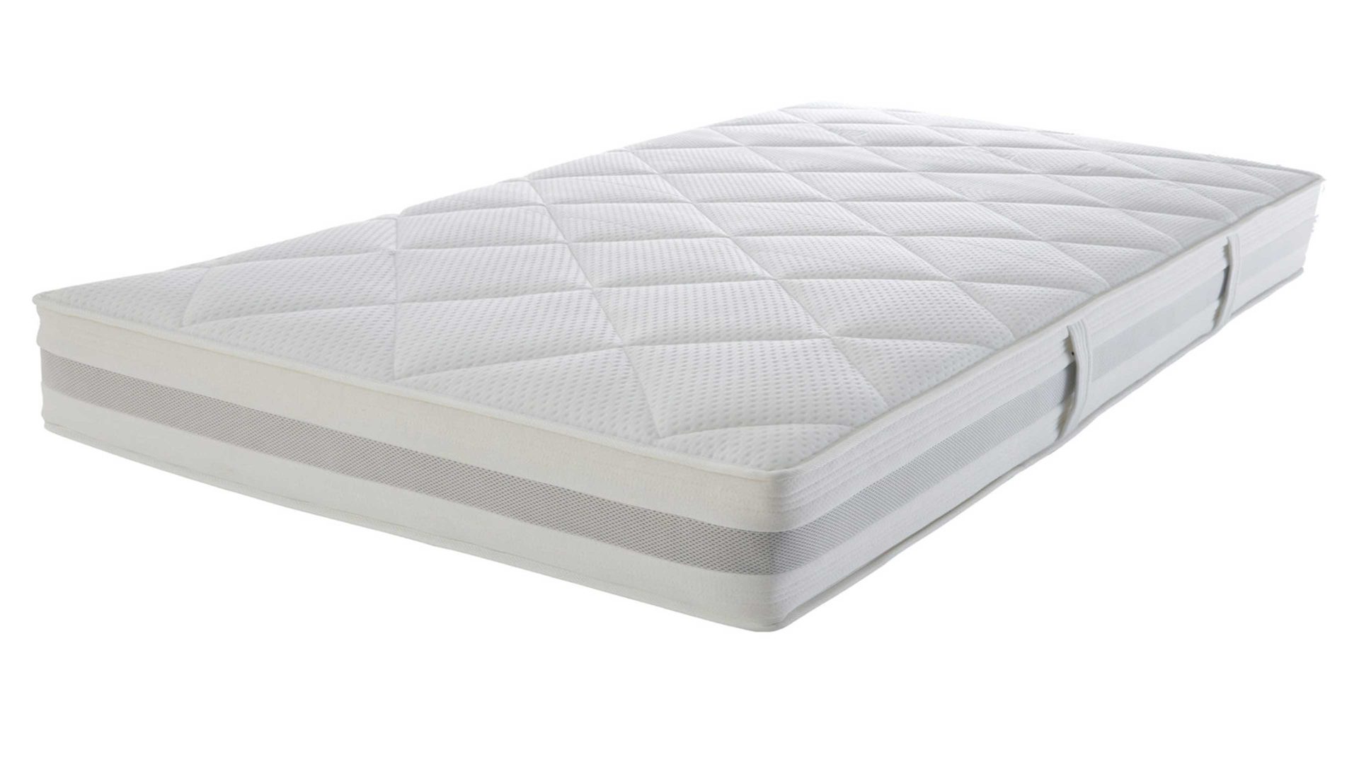Federkernmatratze Interliving aus Stoff in Weiß Interliving Matratze Medikontur 1915 Taschenfederkern, H4 – Liegefläche ca. 140 x 200 cm
