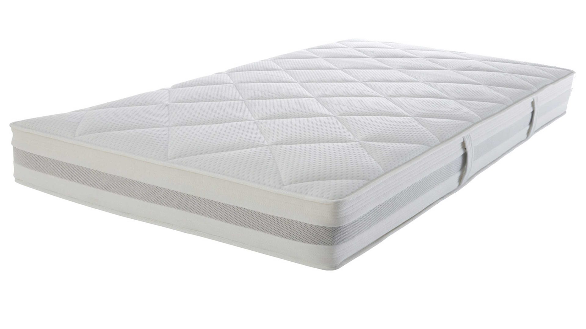 Federkernmatratze Interliving aus Stoff in Weiß Interliving Matratze Medikontur 1915 Taschenfederkern, H3 – Liegefläche ca. 160 x 200 cm
