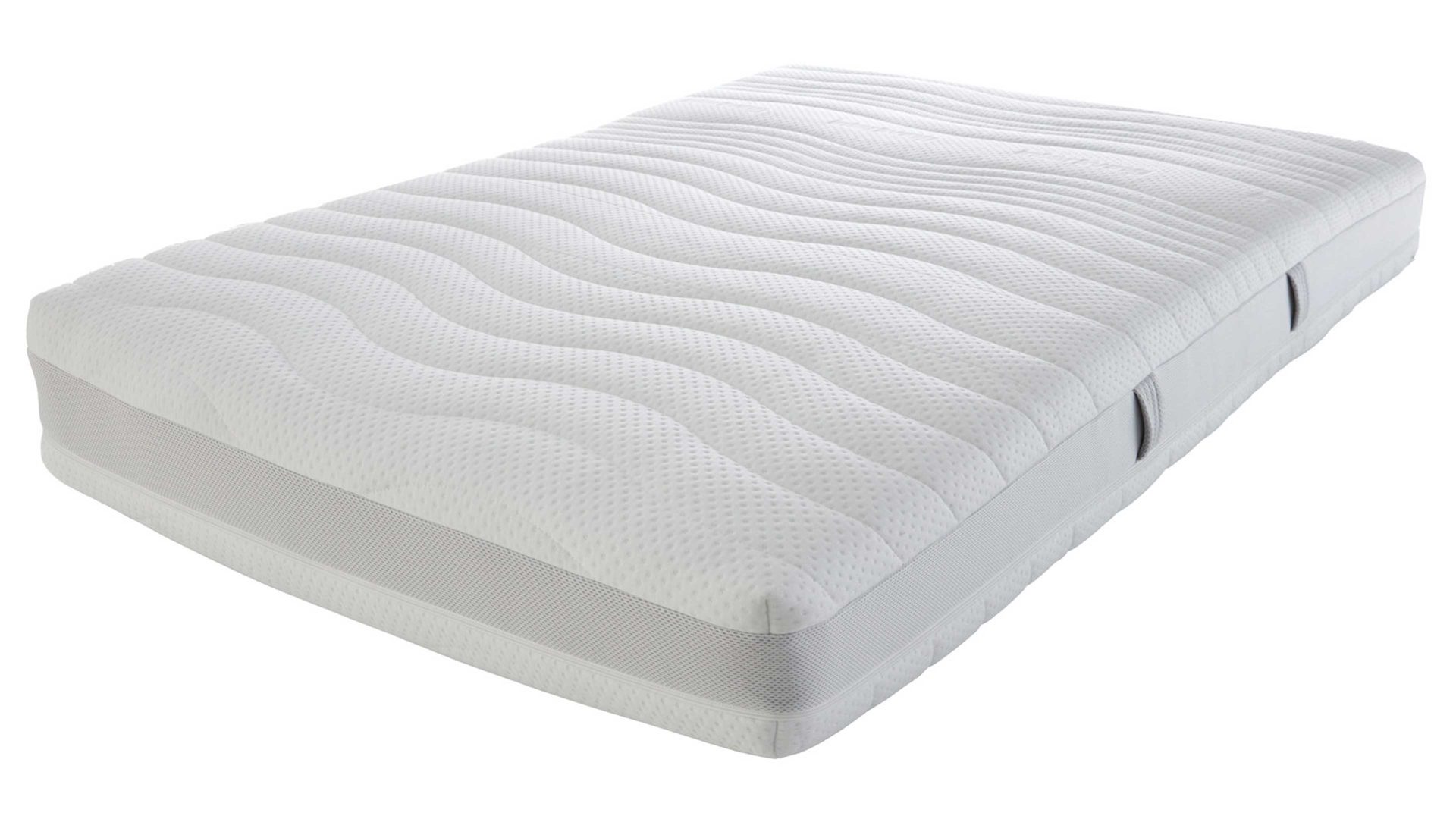 Federkernmatratze Interliving aus Stoff in Weiß Interliving Matratze Medikontur 1911 Taschenfederkern, H3 – Liegefläche ca. 180 x 200 cm