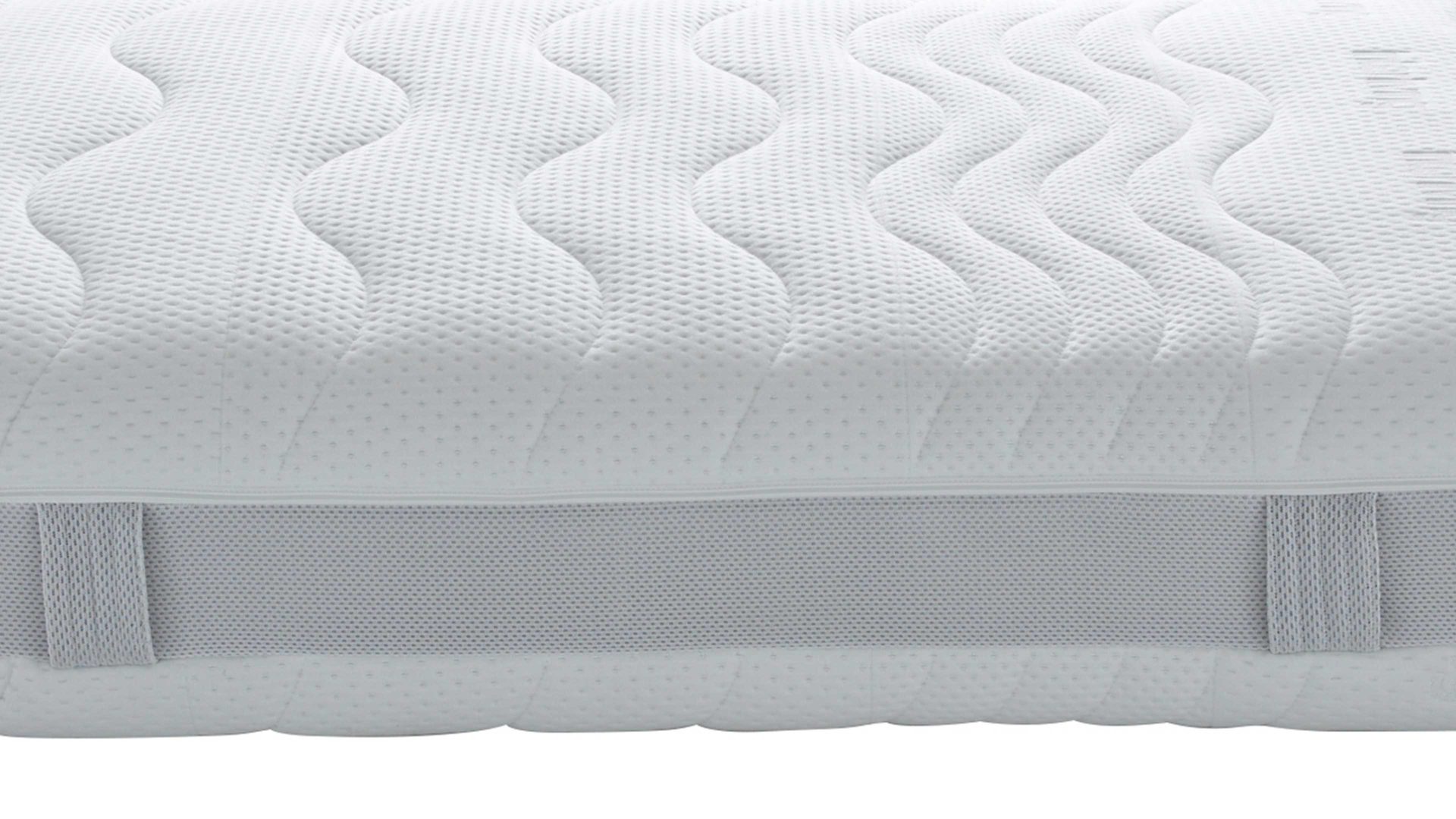 Federkernmatratze Interliving aus Stoff in Weiß Interliving Matratze Medikontur 1911 Taschenfederkern, H2 – Liegefläche ca. 140 x 200 cm