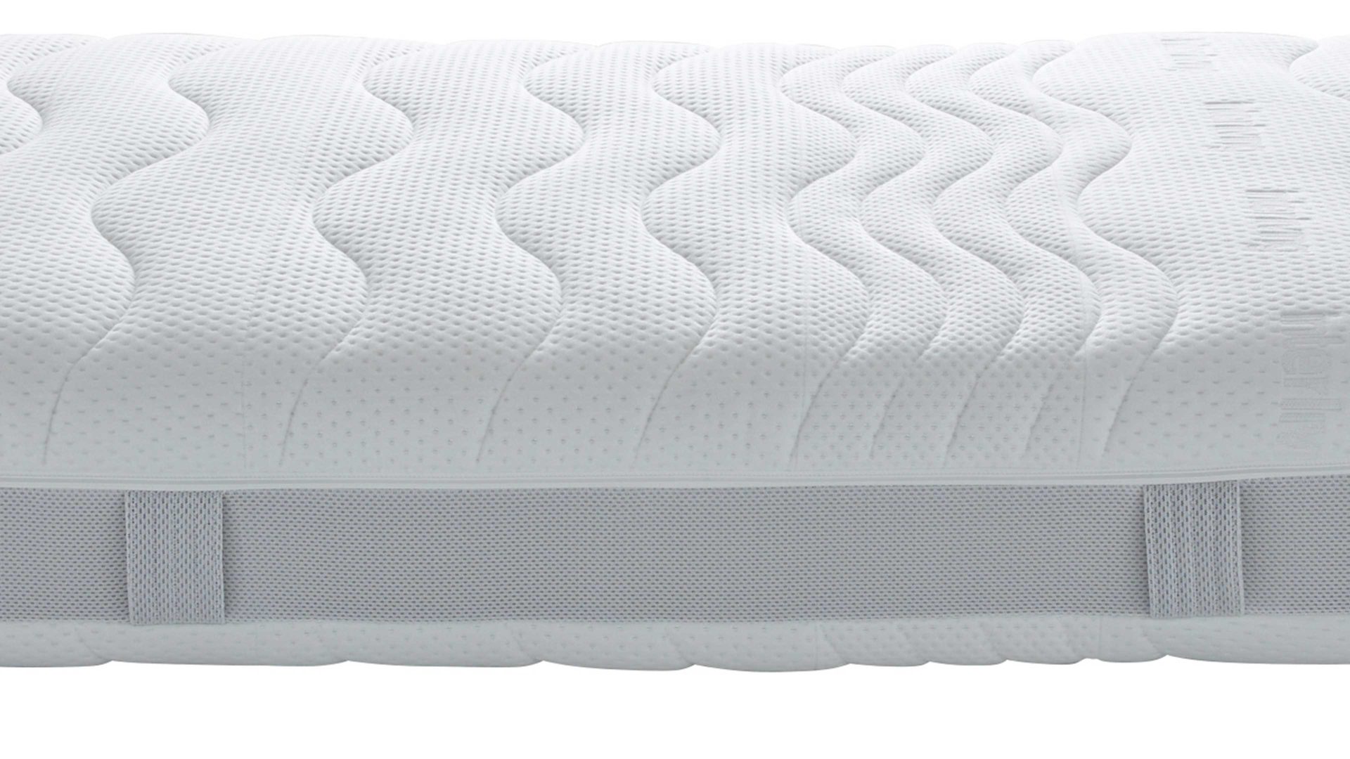 Kaltschaummatratze Interliving aus Stoff in Weiß Interliving Matratze Medikontur 1910 Kaltschaum, H4 – Liegefläche ca. 100 x 190 cm