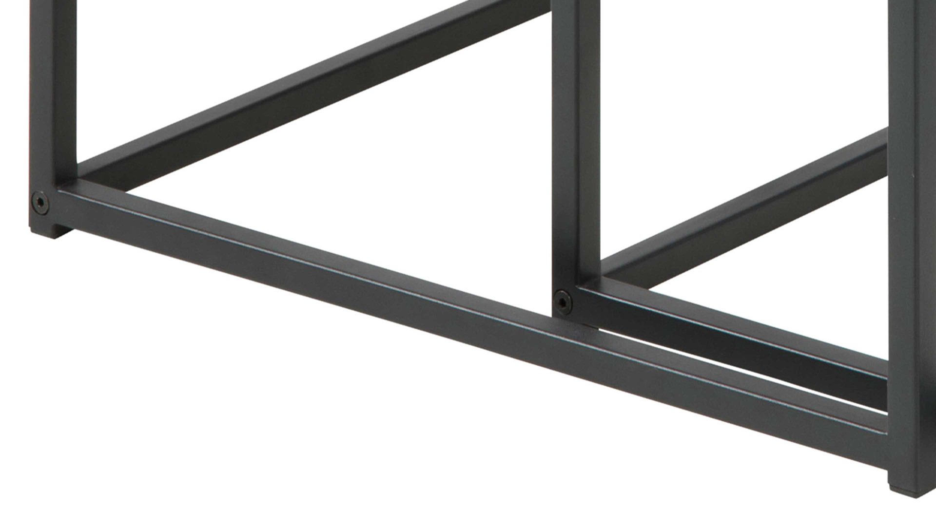 Beistelltisch-Set Actona group aus Holz in Holzfarben Beistelltisch-Set Seaford im Industrielook bzw. Beistelltische Wildeiche & Schwarz – zweiteilig