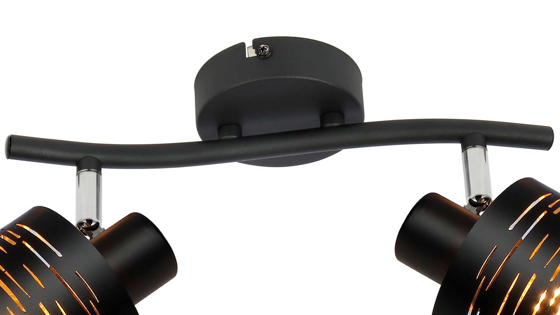 Deckenleuchte Globo lighting aus Metall in Schwarz GLOBO Deckenlampe Tunno Blattgold & Metall – zweiI Spots