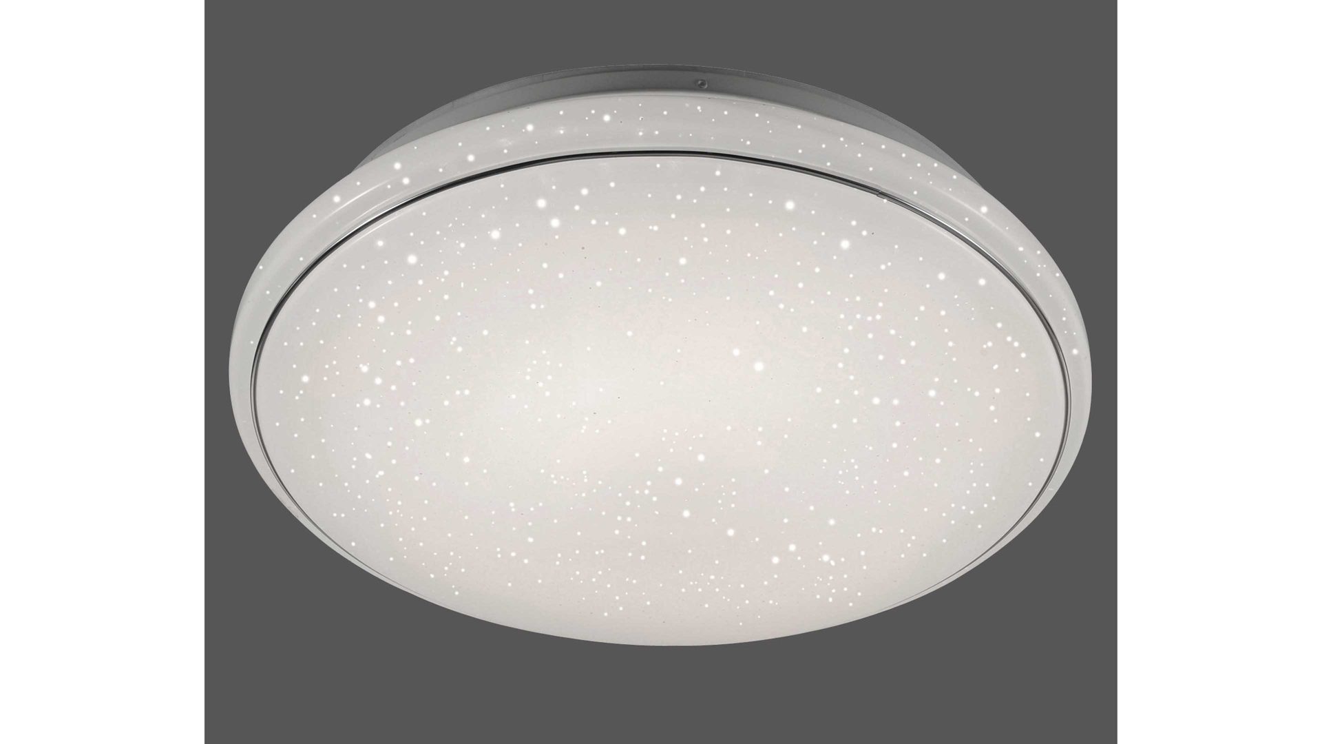 Deckenleuchte Just light. (leuchtendirekt) aus Kunststoff in Weiß JUST LIGHT. Deckenlampe Jupiter Sternenhimmeloptik – Durchmesser ca. 59 cm