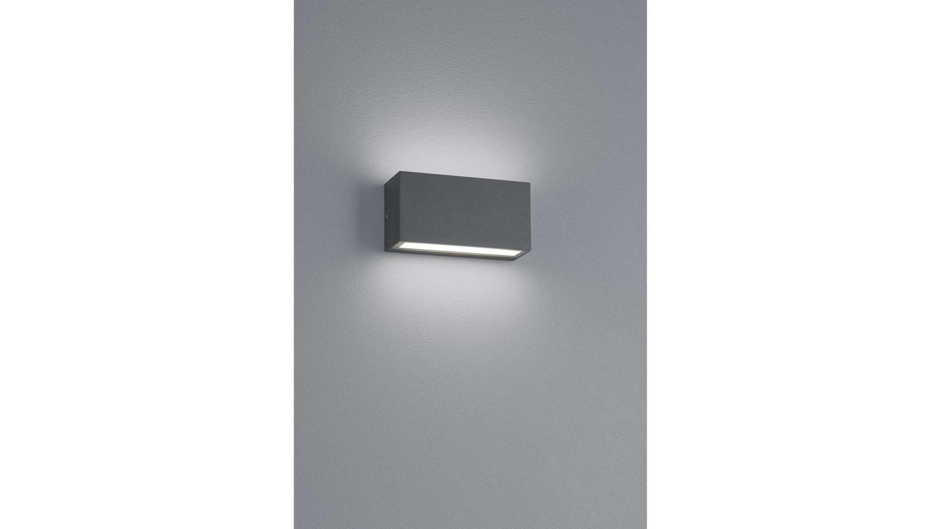Wandleuchte Trio lighting for you aus Metall in Anthrazit TRIO Außen-Wandleuchte Trent anthrazitfarbener Aluguss – Breite ca. 14 cm