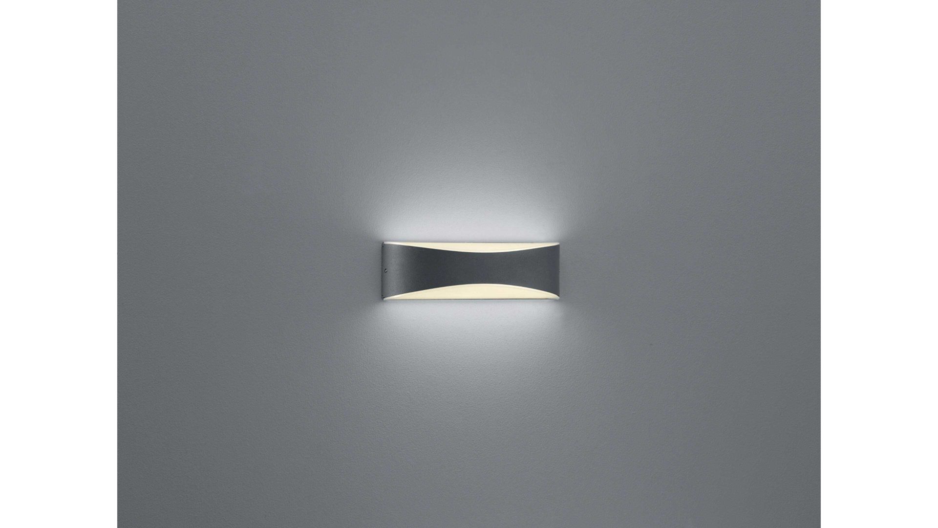 Außenleuchte Trio lighting for you aus Metall in Grau TRIO Außen-Wandleuchte Konda anthrazit – Breite ca. 23 cm