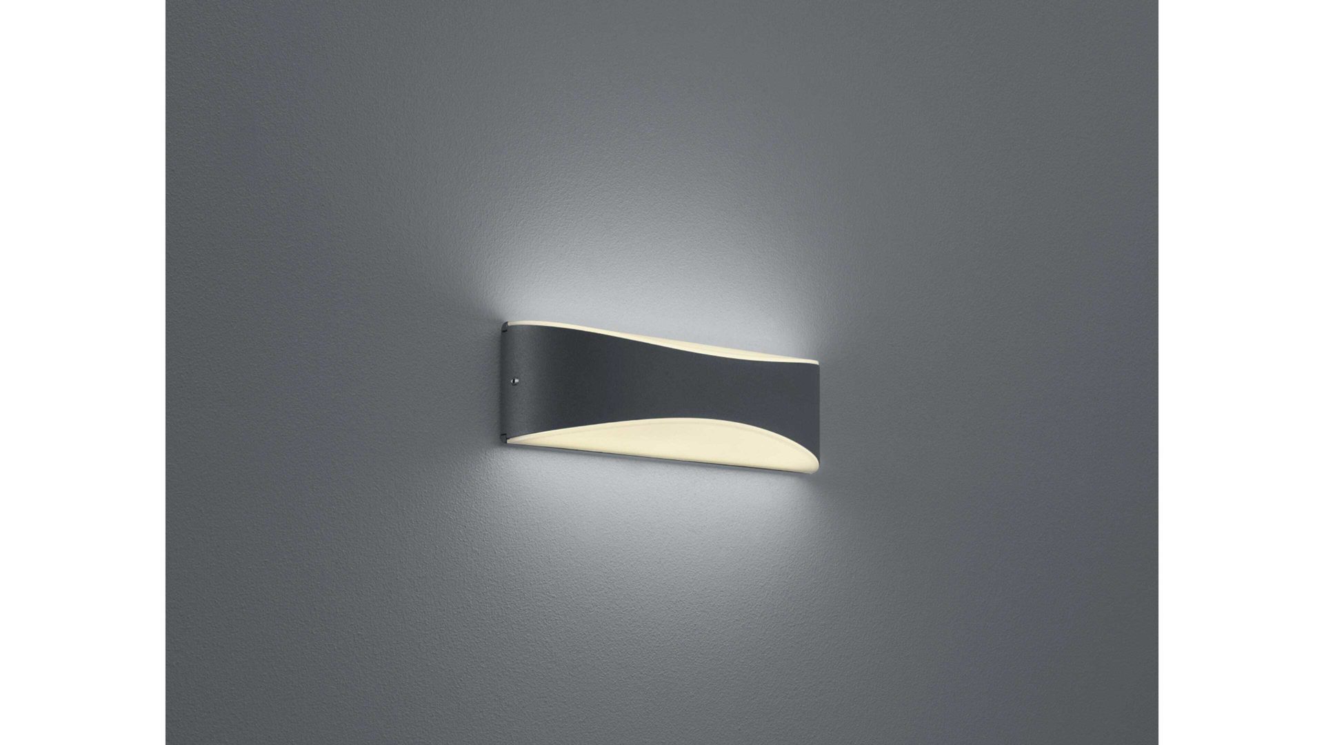 Außenleuchte Trio lighting for you aus Metall in Grau TRIO Außen-Wandleuchte Konda anthrazit – Breite ca. 23 cm