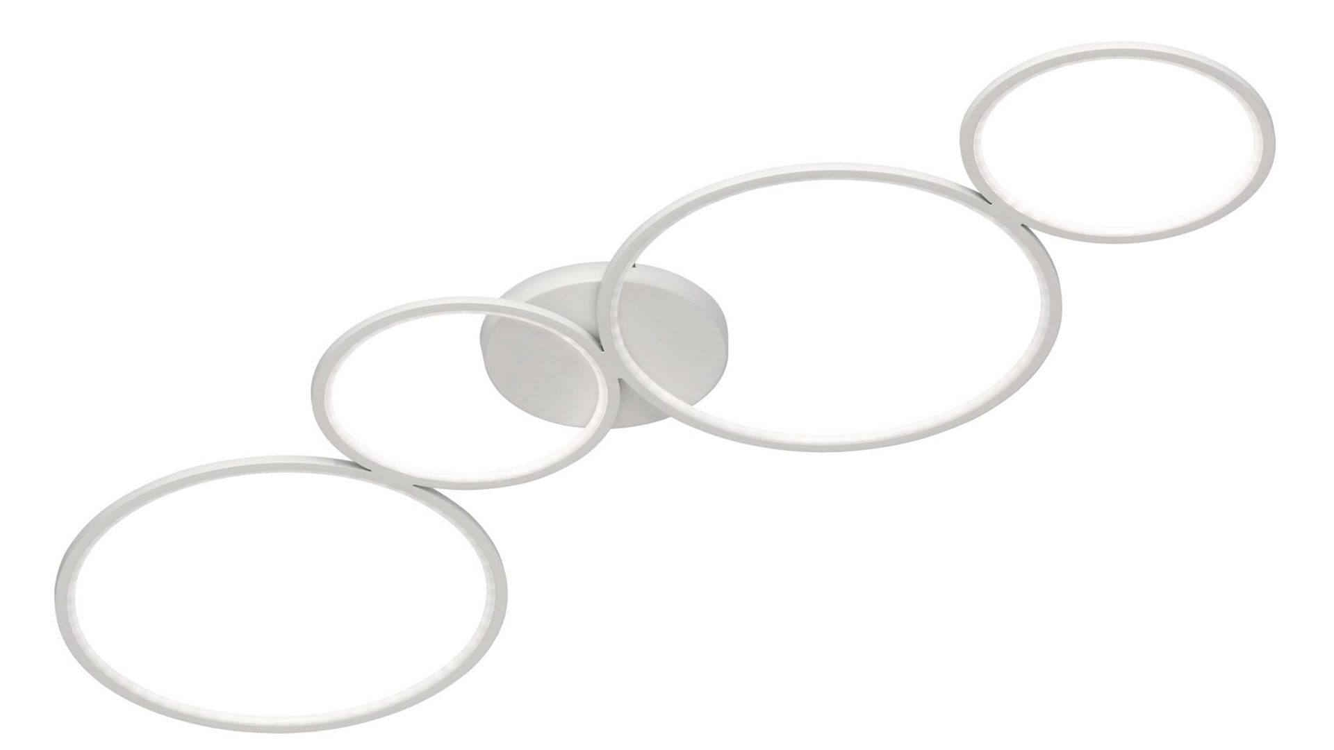 Deckenleuchte Trio lighting for you aus Metall in Weiß TRIO Deckenlampe Rondo mattweißes Metall – Länge ca. 97 cm
