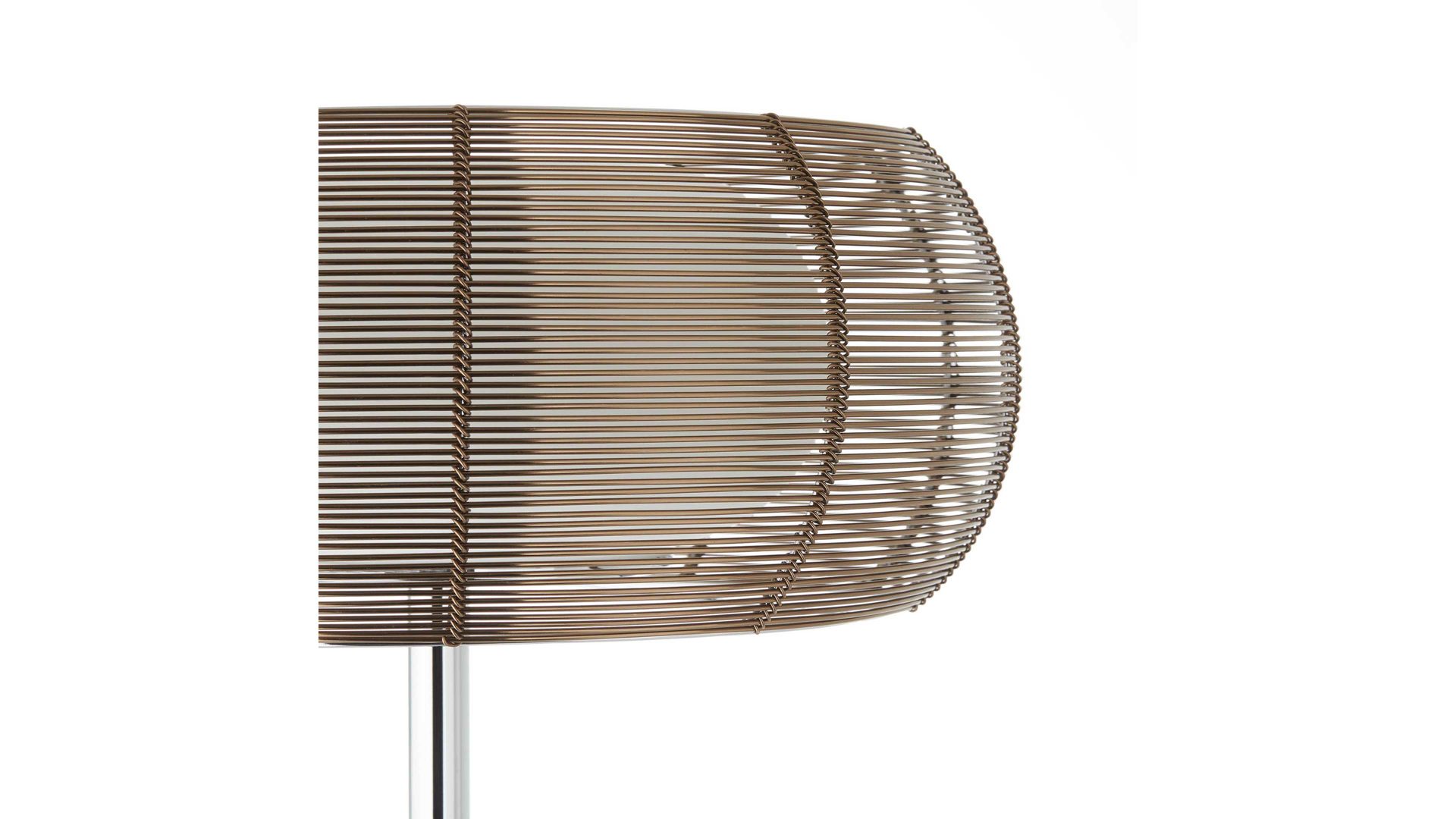 Stehleuchte Brilliant aus Metall in Metallfarben Brilliant Stehlampe Relax bronzefarbener Stahldraht & Glas – Höhe ca. 162 cm