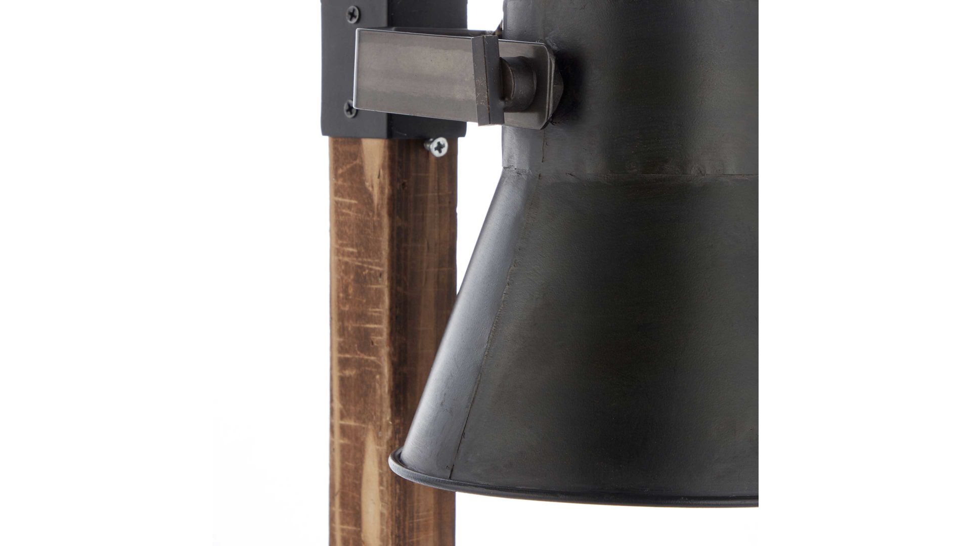 Brilliant Tischlampe Plow, schwarzer Höhe – & Cuxhaven, Bremerhaven Holz ca. Lamstedt, Stahl cm, 55