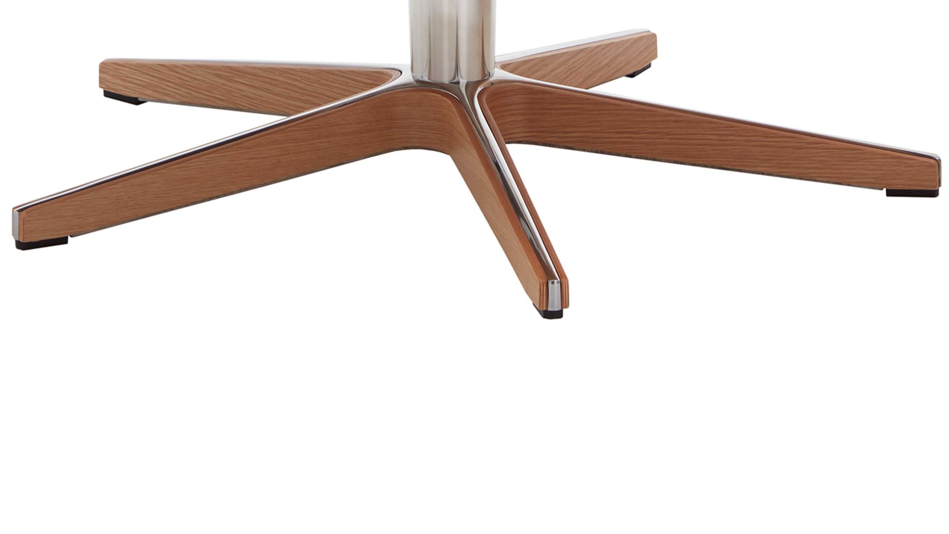 Relaxsessel Conform® aus Fell in Hellbraun CONFORM® Relaxsessel Timeout mit Schaffell saharafarbenes Schaffell & Eichefurnier