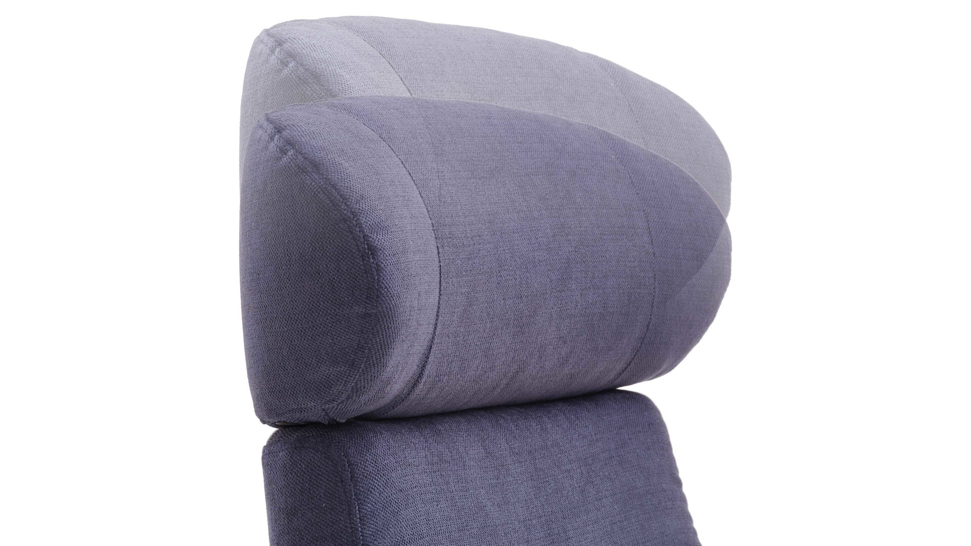 Relaxsessel Conform® aus Stoff in Lila CONFORM® Relaxsessel Timeout blaubeerfarbener Bezug Evita & Aluminiumgestell