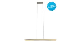 Pendelleuchte Näve aus Kunststoff in Weiß näve LED-Pendelleuchte Bones 2 Acrylglas & Chrom – Höhe ca. 38 cm