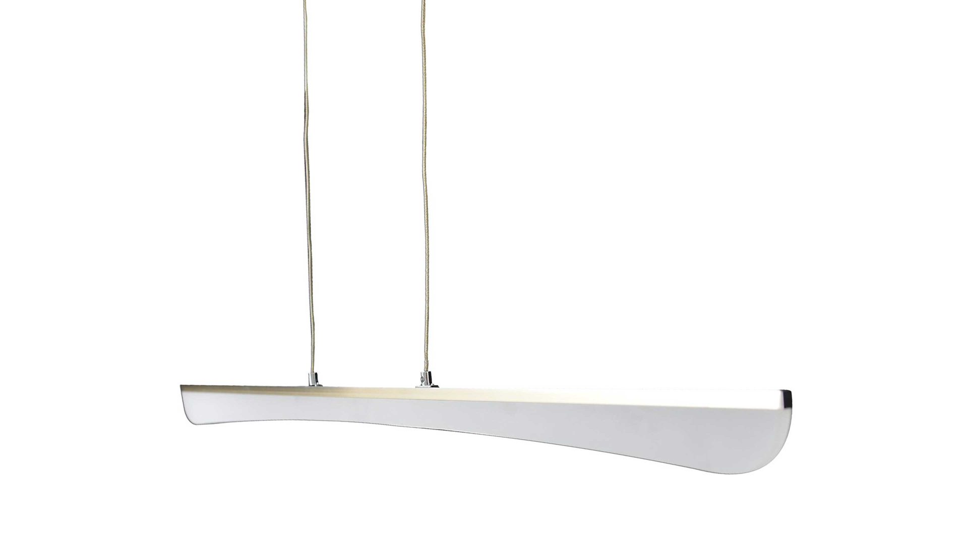 Pendelleuchte Näve aus Kunststoff in Weiß näve LED-Pendelleuchte Bones 2 Acrylglas & Chrom – Höhe ca. 38 cm