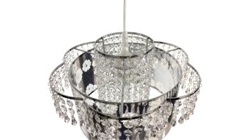 Pendelleuchte Näve aus Metall in Metallfarben näve Kronleuchter Fancy Chrom & Acryl – Durchmesser ca. 32 cm