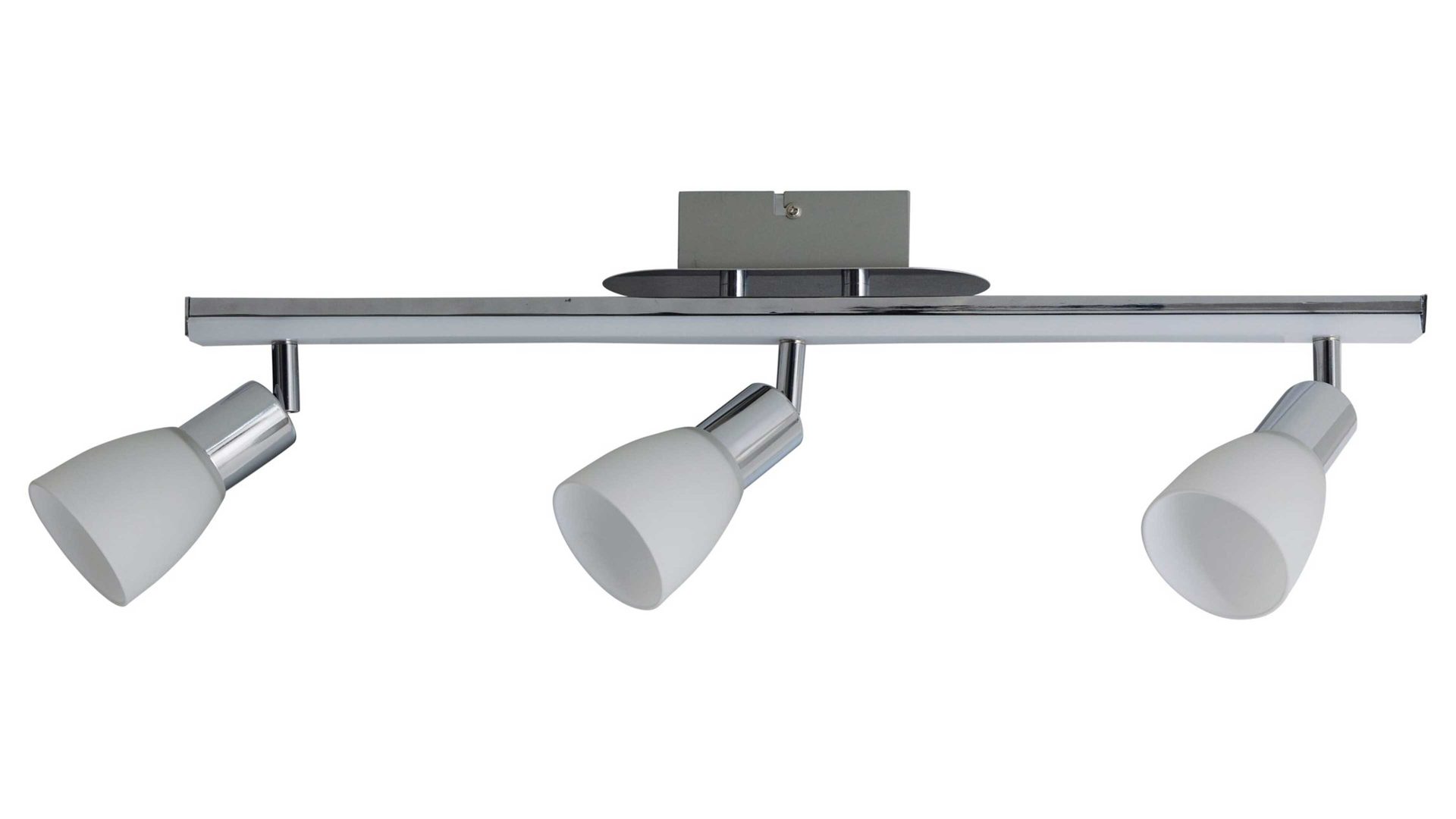 Deckenleuchte Näve aus Glas in Weiß näve LED-Deckenlampe Ibiza Chrom & satiniertes Glas – Länge ca. 61 cm