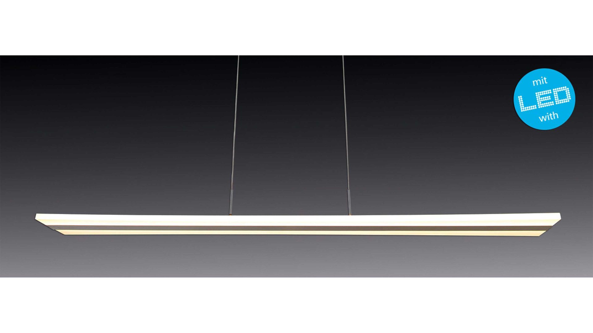 Pendelleuchte Näve aus Metall in Metallfarben näve LED-Hängelampe Barrel silberfarben – Länge ca. 99 cm