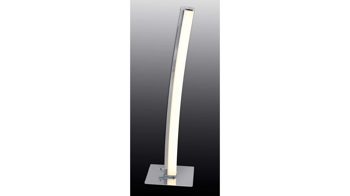 Tischleuchte Näve aus Metall in Metallfarben näve LED-Tischlampe Rip Chrom & Acryl – Höhe ca. 50 cm