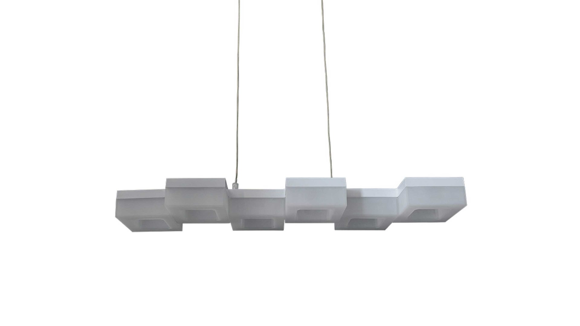 Pendelleuchte Näve aus Metall in Weiß näve LED-Hängelampe Moggi Metall & Acryl – Länge ca. 75 cm