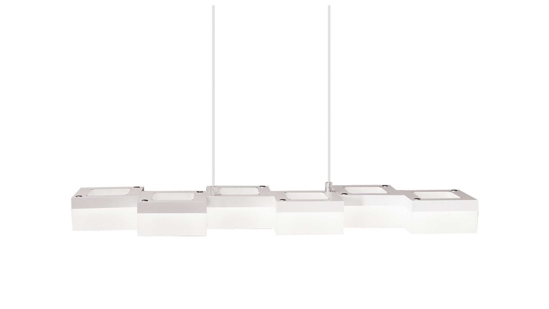 Pendelleuchte Näve aus Metall in Weiß näve LED-Hängelampe Moggi Metall & Acryl – Länge ca. 75 cm