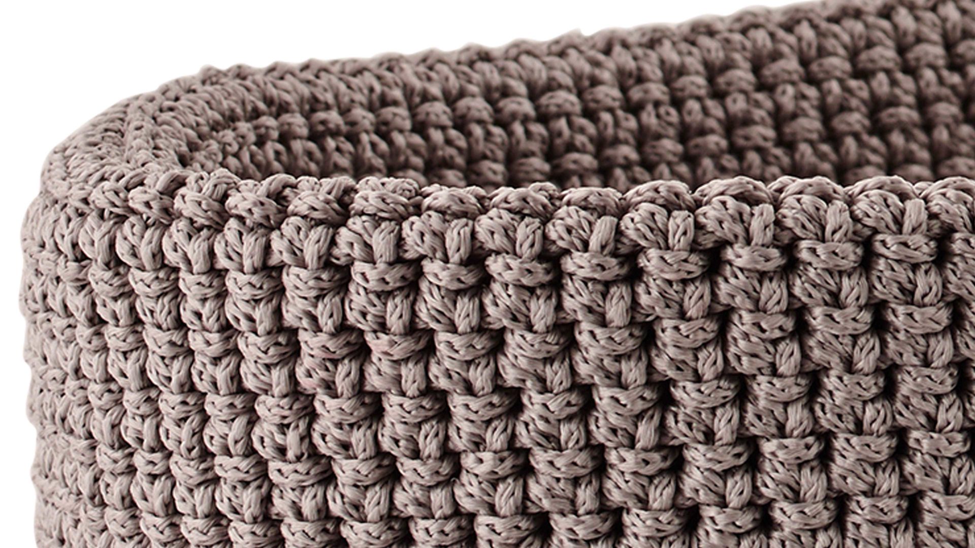 Korb Blomus aus Kunstfaser in Hellbraun blomus Häkelkorb Tela Taupe – ca. 10 x 16 cm