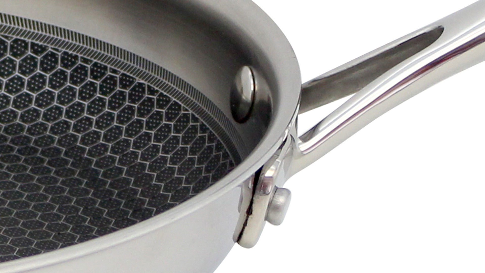 Bratpfanne Elo® aus Metall in Metallfarben ELO® Pfanne Relief Edelstahl – Durchmesser ca. 24 cm