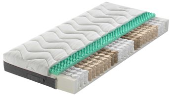 Federkernmatratze Interliving aus Stoff in Weiß Interliving Matratzen Serie 1922 - Taschenfederkernmatratze Härtegrad 3 - Liegefläche ca. 140 x 200 cm
