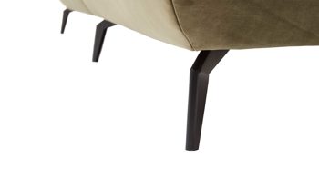 Ecksofa KAWOO aus Stoff in Grün KAWOO Polsterprogramm New Jersey - Ecksofa olivfarbener Bezug Riviera & khakifarbener Bezug Amsterdam – Stellfläche ca. 269 x 329 cm