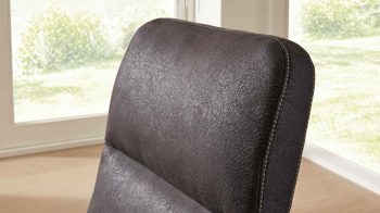 Relaxsessel Interliving aus Stoff in Anthrazit Interliving Sessel Serie 4530 anthrazitfarbener Stoffbezug Büffel & Sternfuß