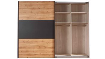 Kleiderschrank Wiemann | oeseder aus Holz in Holzfarben WIEMANN Schwebetürenschrank Korfu Bianco Eiche & Graphit - zwei Türen, Breite ca. 250 cm