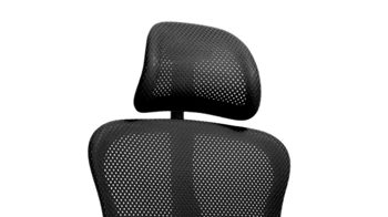 Drehstuhl OrthoSedis aus Stoff in Schwarz Drehstuhl OrthoSedis 85 schwarzer Bezug BC00X & verchromtes Drehkreuz