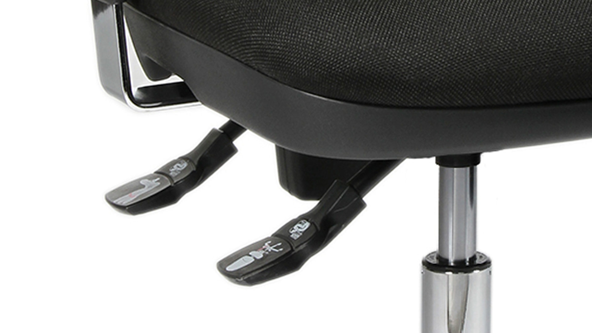 Drehstuhl OrthoSedis aus Textil in Hellgrün Komfort-Drehstuhl Orthosedis 75 mit taillierter Netz-Rückenlehne Grün & Chrom