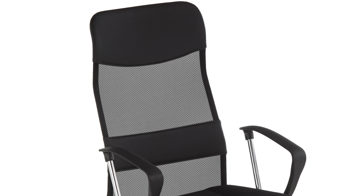 Chefsessel Duo collection aus Stoff in Schwarz Drehstuhl als Büromöbel schwarze Bezüge & Chrom-Drehkreuz