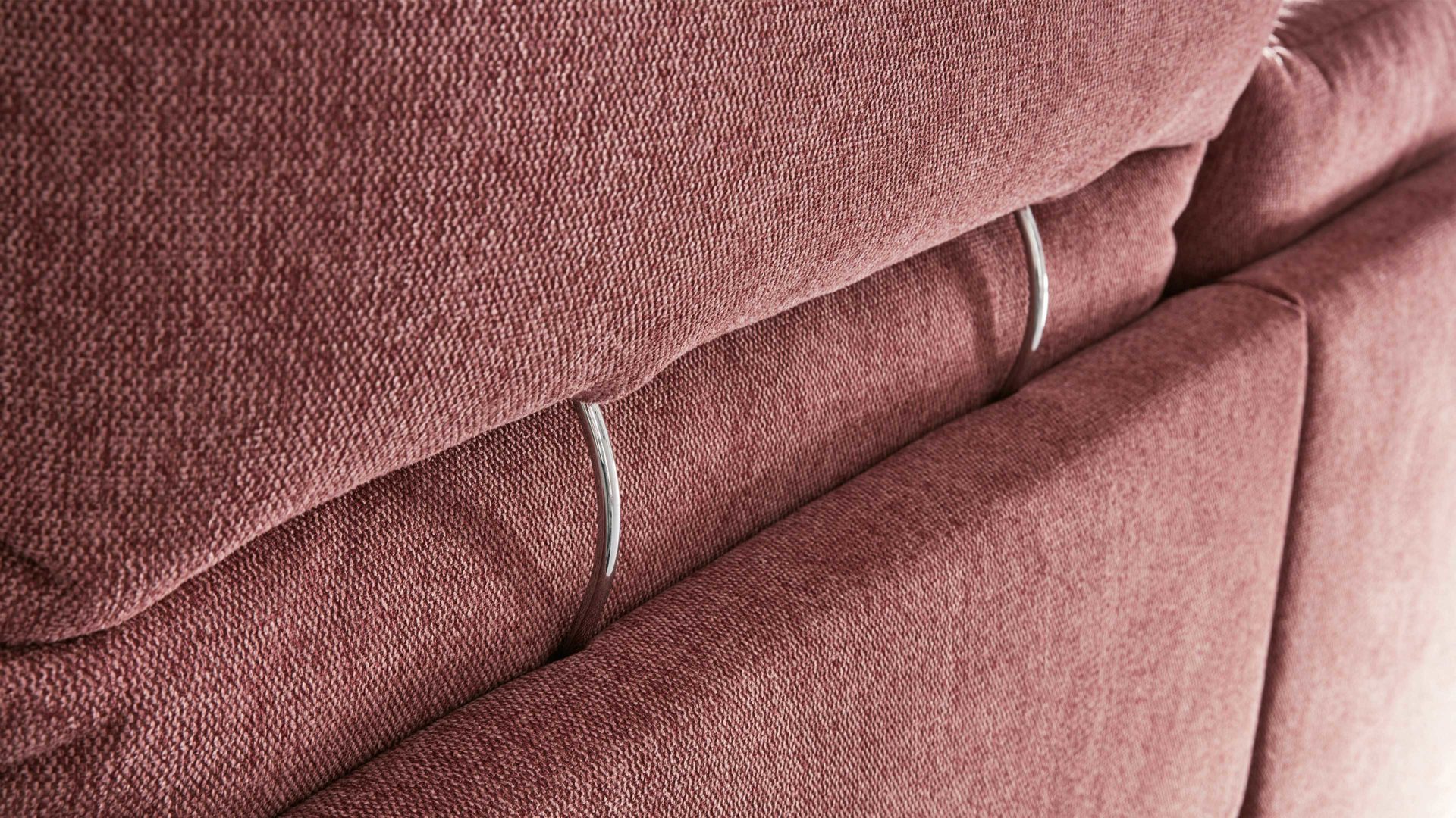 Kopfstütze Interliving aus Stoff in Pink Interliving Sofa Serie 4400 - Kopfstütze 87-82 pastellvioletter Bezug GCP 8 - Breite ca. 82 cm