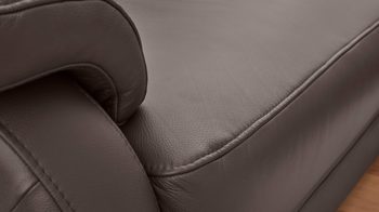 Ecksofa OrthoSedis aus Leder in Braun OrthoSedis Eckkombination MM-PN1004 schokofarbenes Leder Torro & Buche – Stellfläche ca. 259 x 272 cm