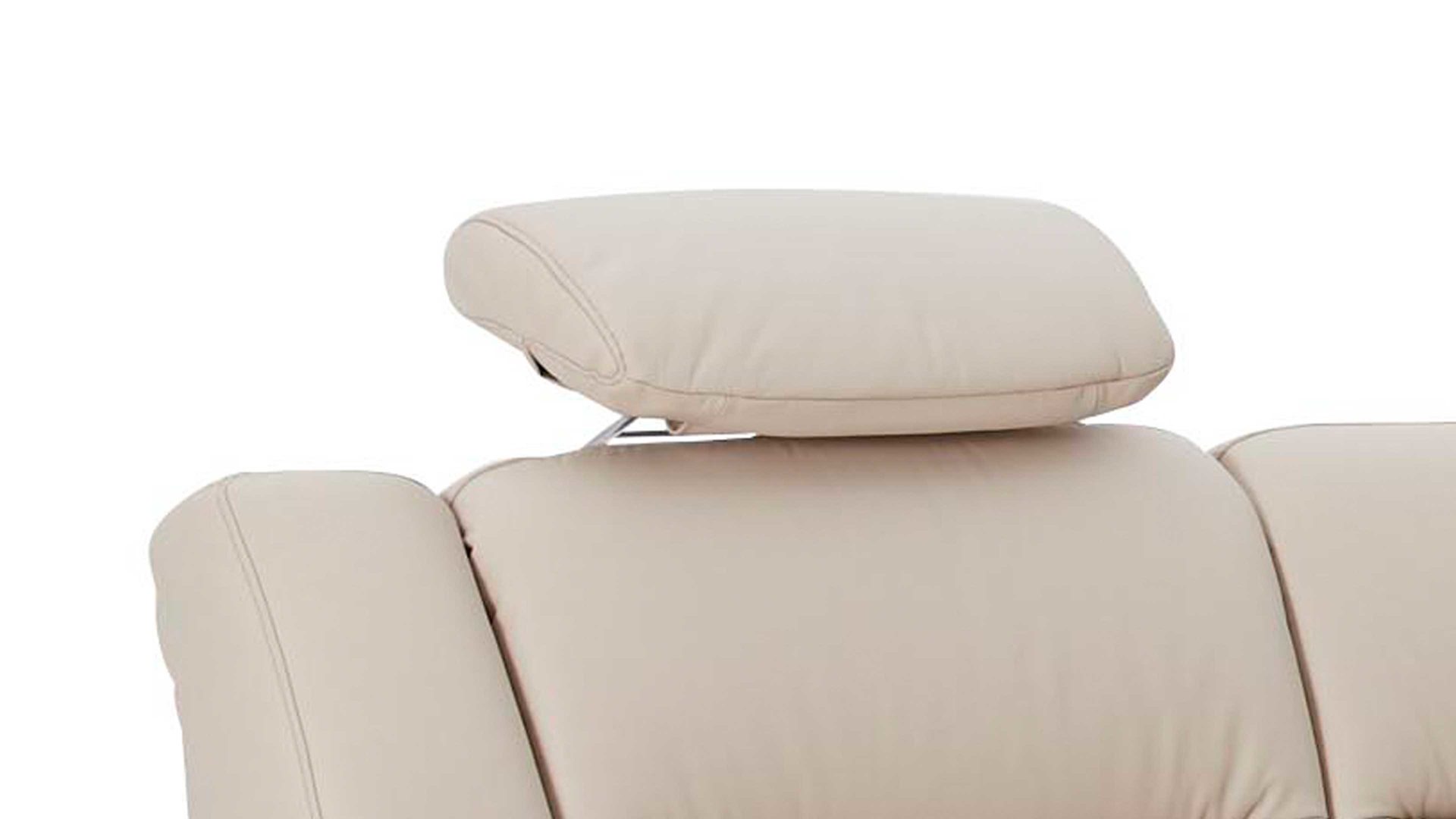 Kopfstütze modulmaster aus Leder in Beige Modulmaster 1104 - Kopfstütze 93X marmorfarbenes LongLife-Leder LG18 - ca. 47 x 26 cm