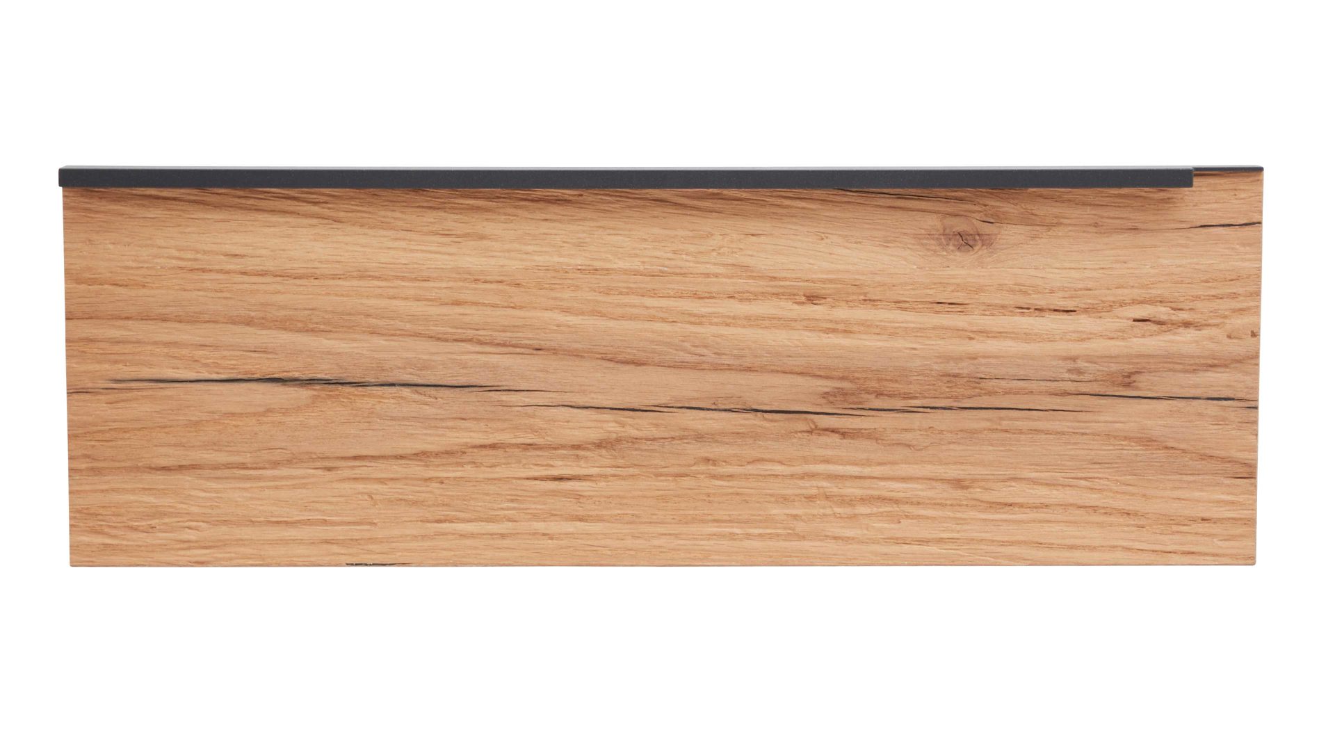 Paneel Interliving aus Holz in Holzfarben Interliving Schlafzimmer Serie 1025 – Aufsatzpaneel 530146 links - Balkeneiche gehackt
