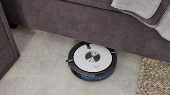 Boxspringbett Interliving aus Stoff in Dunkelgrau Interliving Bettsystem Serie 1414 - Boxspringbett dunkelgrauer Stoffbezug ENF 09 - Liegefläche ca. 180 x 200 cm