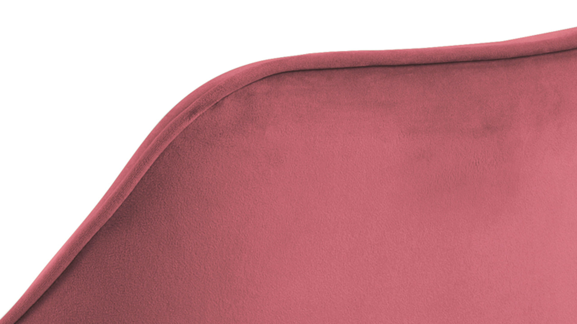 Vierfußstuhl Actona group aus Stoff in Hellrot Armlehnstuhl Brooke korallenfarbener Samt Vic 76AC & schwarzes Metall