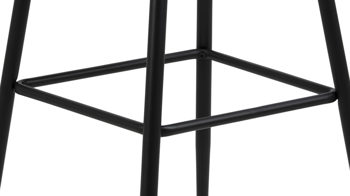 Barhocker Actona group aus Stoff in Dunkelgrün Barhocker Brooke waldgrüner Samt Vic 68AC & schwarzes Metall