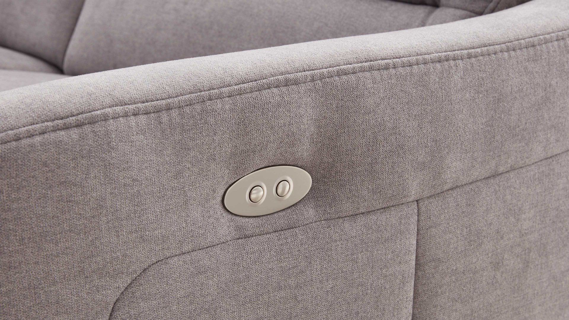 Interliving Sofa Serie 4305 – Comfort-Kopfstütze CKS, eisblauer Bezug Miro